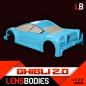 Preview: Ghibli 2.0 Karosserie leicht LENS BODIES 1/10 Elektro-Tourenwagen