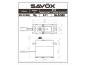 Preview: SAVÖX SW-2210SG Standard Size Brushless High Voltage Digital Servo Wasserdicht 36kg/0,11sek