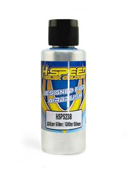 Lexan Airbrush Farbe 60 ml Glitzer Silber / Glitter Silver H-SPEED