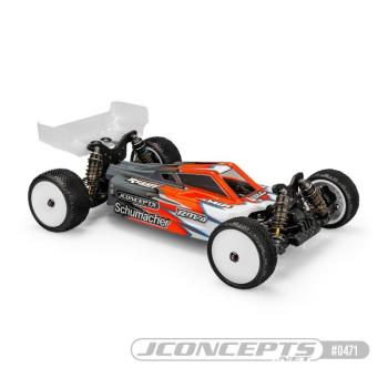 S2 Karosserie mit Carpet-Rasen Flügel Light-weight JConcepts Schumacher Cat L1R