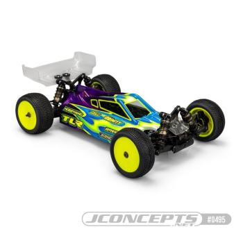P2 Karosserie mit Carpet-Rasen Flügel JConcepts TLR 22X-4