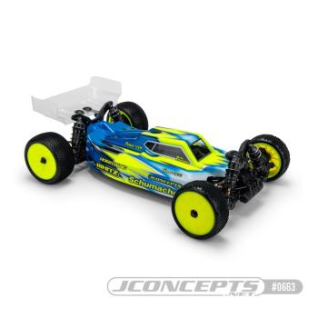 S15 Karosserie mit Carpet-Rasen-Dirt Flügel JConcepts Schumacher Cat L1R