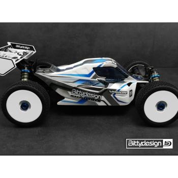 Bittydesign Vision Team Associated RC8B3.2e / RC8B3.1e Body Clear (precut)