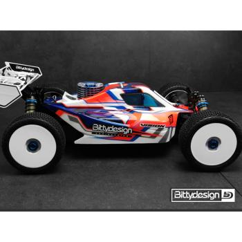 Bittydesign Vision Team Associated RC8B4 | RC8B3 Body Clear (precut)