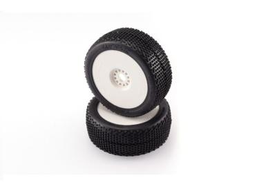 Roma Reifen soft auf Felgen weiß (2) HOTRACE 1/8 Buggy