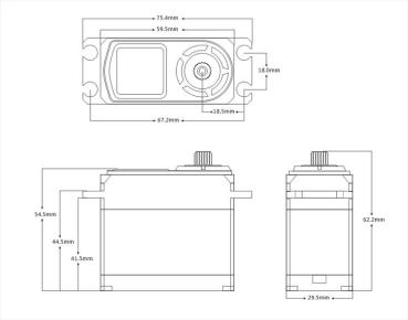 SRT DH85W Big Scale 85.0kg/0.15sec @8,4V