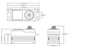 PowerHD GTS-2 6cm Kabel TW HV 4-pole Brushless Digital Servo 23.0KG/0.065sec