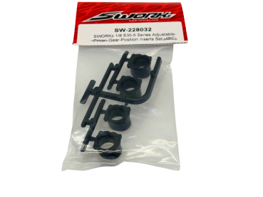 Preview: SWORKz 1/8 S35-5 Series Adjustable-Pinion-Gear-Position Inserts Set (4PC)