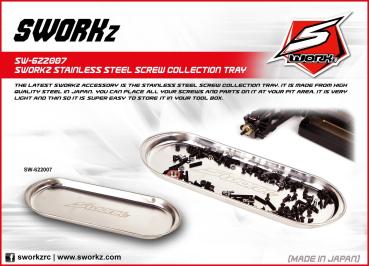 SWORKz Multi Stainless Steel Screw Collection Tray