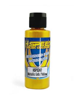 Lexan Airbrush Farbe 60 ml Metallic Gelb / Yellow H-SPEED