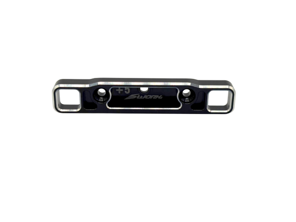 SWORKz S35-5 Series AL7075 Aluminum Rear Lower Fully Adjustable Toe-In Block (3.5degree)(RR)(SBK)