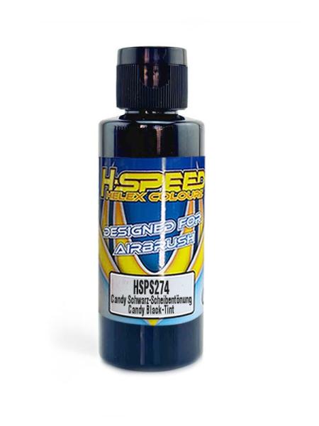 Lexan Airbrush Farbe 60 ml Candy Schwarz Scheibentönung/Tint H-SPEED