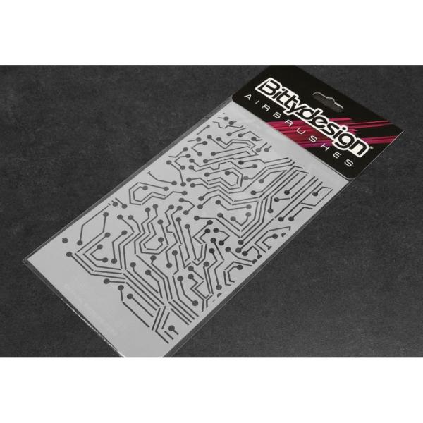 Bittydesign Vinyl Stencil - Electronic Circuit