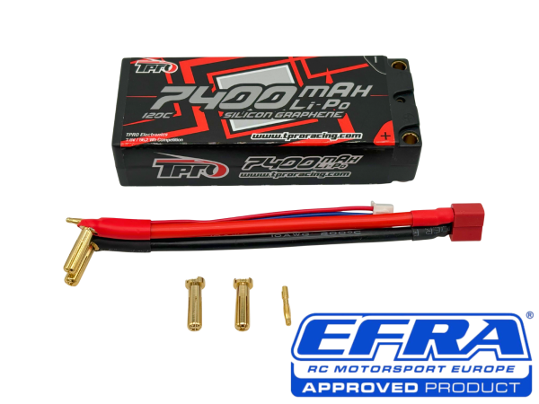 TPRO Electronics HV LIPO Competition 7,6V 7400mAh 120C 5mm Mid-Shorty