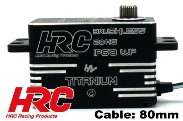 Servo - Digital - HV - Low Profile CAR SPECIAL - 40.8x26.5x20.2mm / 51g - 20kg/cm - Brushless - Titanium Zahnräder - Wasserdicht - Doppelt Kugelgelagert