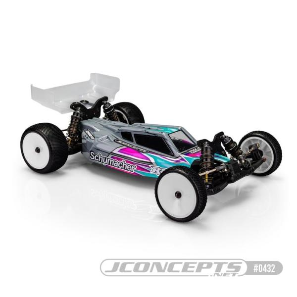 S2 Karosserie mit Carpet-Rasen-Dirt Flügel Light-weight JConcepts Schumacher LD3