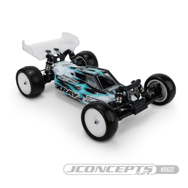 F2 Karosserie mit Carpet-Rasen-Dirt Flügel JConcepts XRAY XB2 2024/25