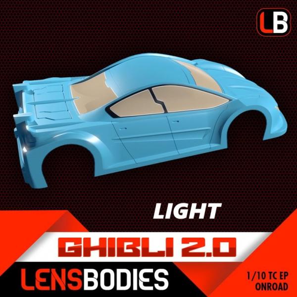 Ghibli 2.0 Karosserie leicht LENS BODIES 1/10 Elektro-Tourenwagen