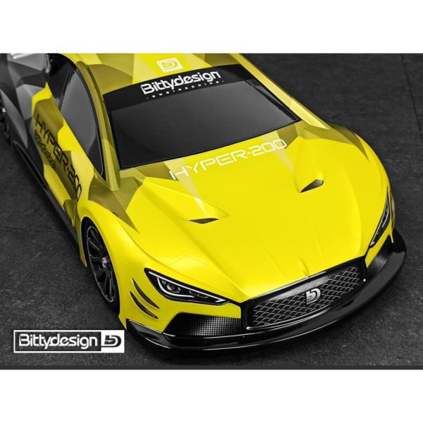 Bittydesign HYPER-200 Clear Body 1/10 TC 200mm nitro, Lightweight