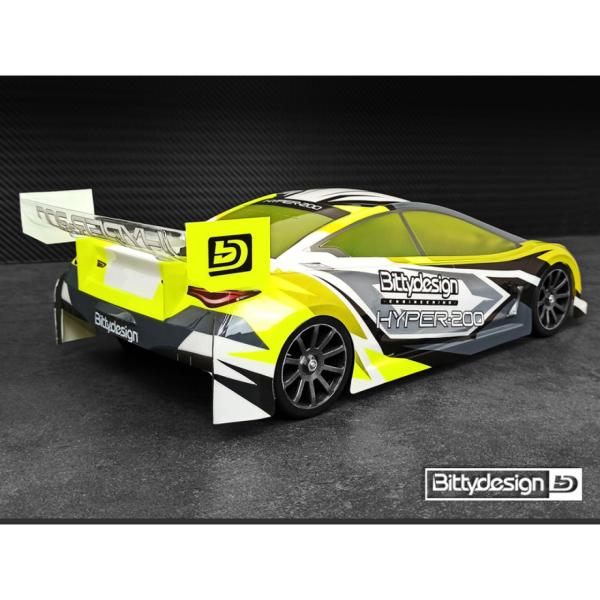 Bittydesign HYPER-200 Clear Body 1/10 TC 200mm nitro, Lightweight