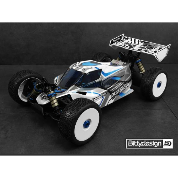 Bittydesign Vision Team Associated RC8B3.2e / RC8B3.1e Body Clear (precut)