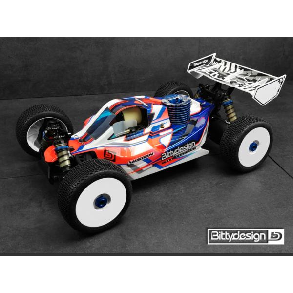 Bittydesign Vision Team Associated RC8B4 | RC8B3 Body Clear (precut)