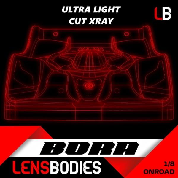 Bora Karosserie ultra-leicht / Ausschnitt Xray LENS BODIES 1/8 Onroad