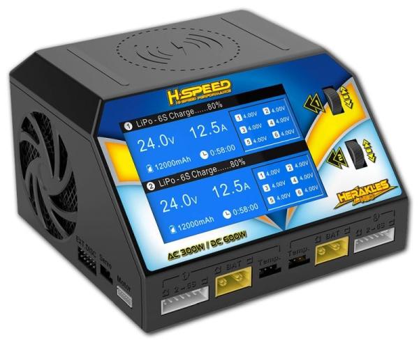 Herakles NEO AC/DC Dual-Ladegerät 300W H-SPEED LiPo, LiHV, LiFe, LiIon 1-6s, NiMH/NiCd 1-16s