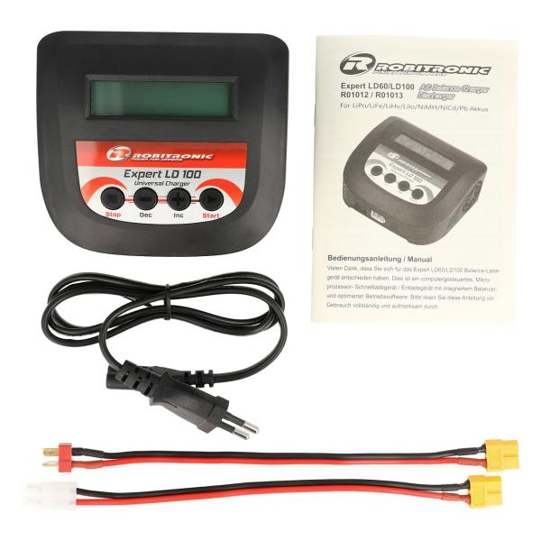 Robitronic Expert LD 100 Ladegerät LiPo 2-4s 10A 100W