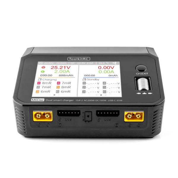 ToolkitRC M6DAC LiPo 1-6S 15A 2 Kanal Ladegerät AC/DC