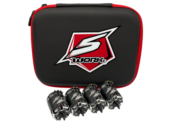 SPower 1/10 S22 Modified 5.0T/5.5T/6.5T/7.5T Electric Motor Set by LRP incl. SWORKz Hard Case Bag