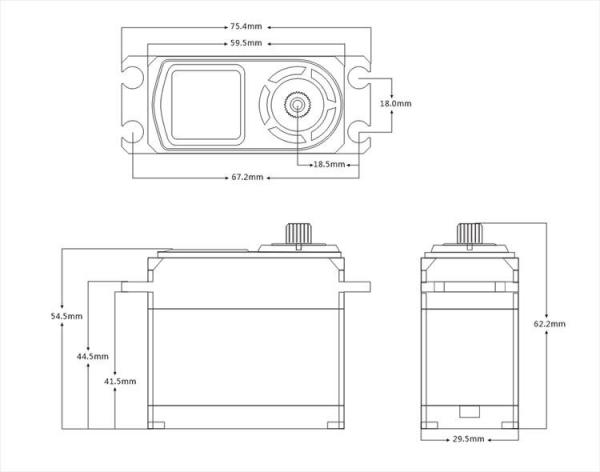 SRT DH85W Big Scale 85.0kg/0.15sec @8,4V