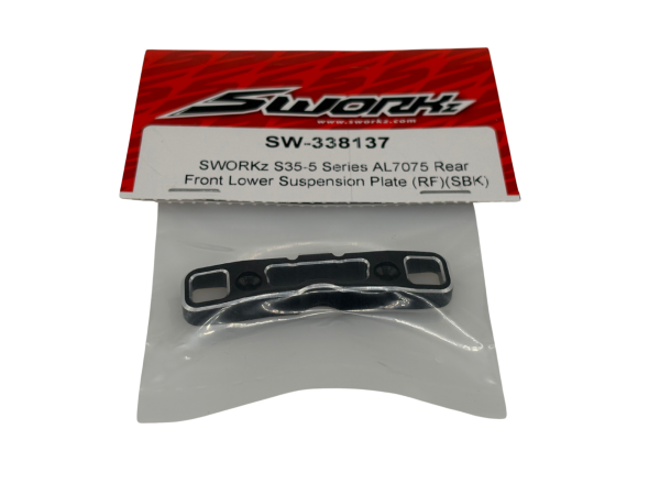 SWORKz S35-5 Series AL7075 Rear Front Lower Suspension Plate (RF)(SBK)