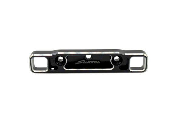 SWORKz S35-5 Series AL7075 Aluminum Rear Lower Fully Adjustable Toe-In Block (3degree)(RR)(SBK)