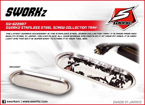 SWORKz Multi Stainless Steel Screw Collection Tray
