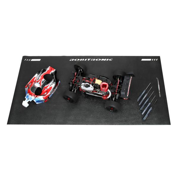 Robitronic Pit Mat - Black Rack (60x120cm)