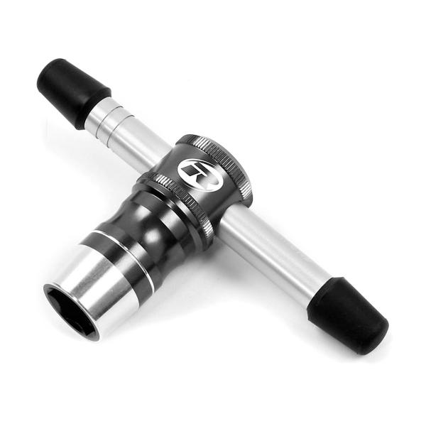 Stecknußschlüssel 17mm Grau Aluminium eloxiert